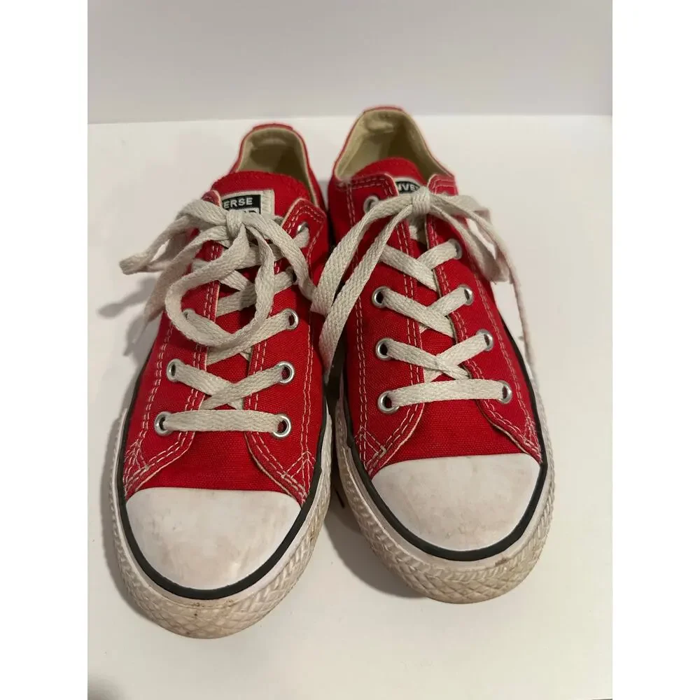 Red Boys or Girls converse sneakers size 2